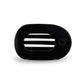 TELETIES Round Flat Hair Clip | Small | Jet Black