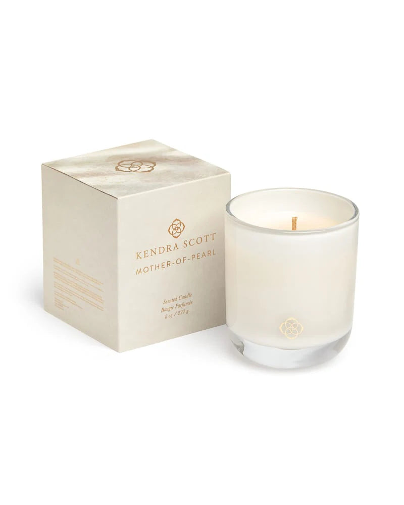 KENDRA SCOTT Tumbler Candle - White Mother of Pearl