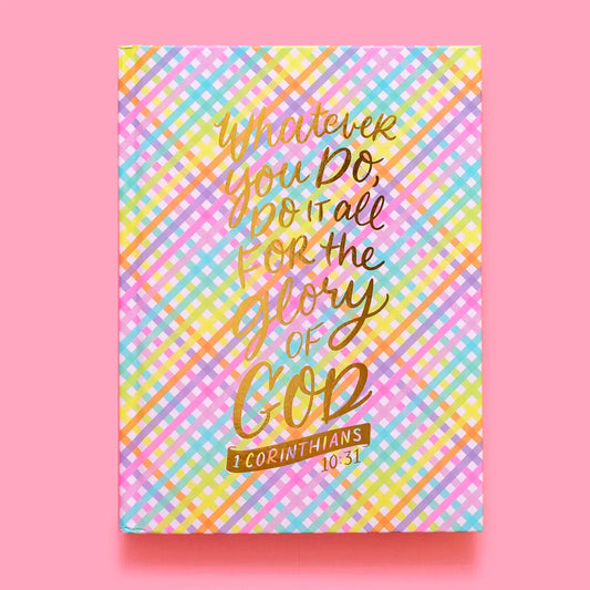 Hardcover Notebook - Bible Verse - Colorful Weave