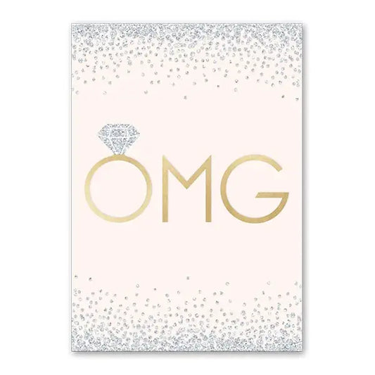 Greeting Card -Omg Diamonds Wedding