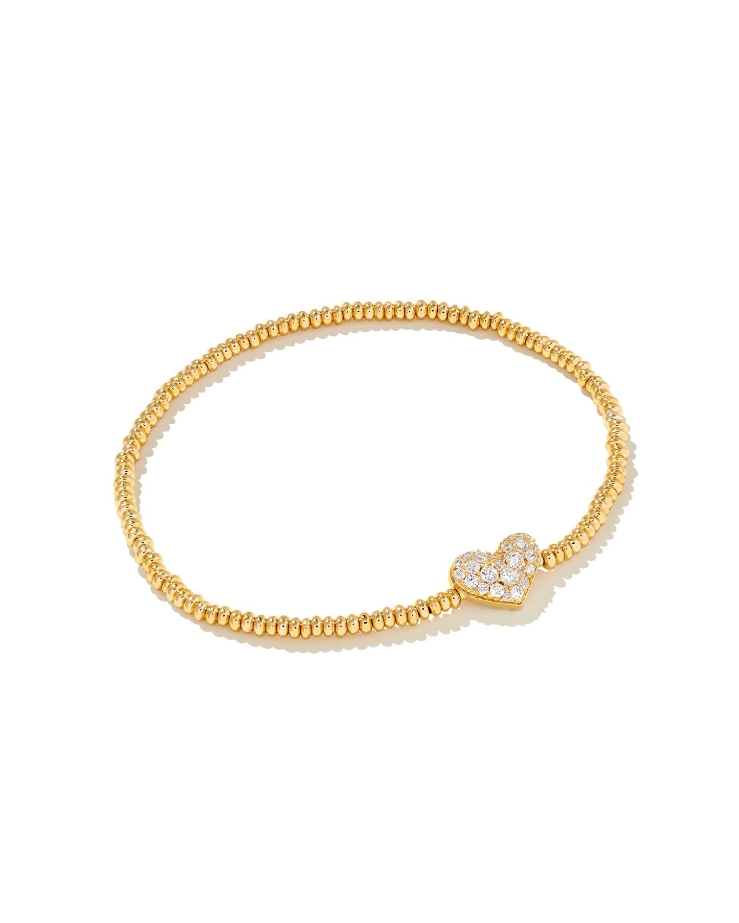 KENDRA SCOTT ARI HEART PAVE STRETCH BRACELET