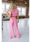 Levi Crop Top & Wide Leg Pants Set