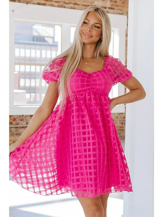 Teah Puff Sleeve Babydoll Dress