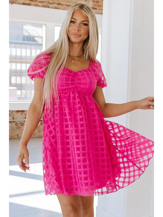 Teah Puff Sleeve Babydoll Dress