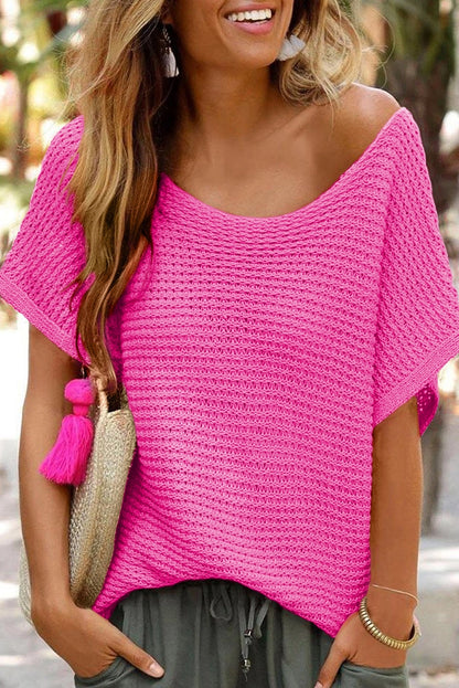 Pink Knit Blouse