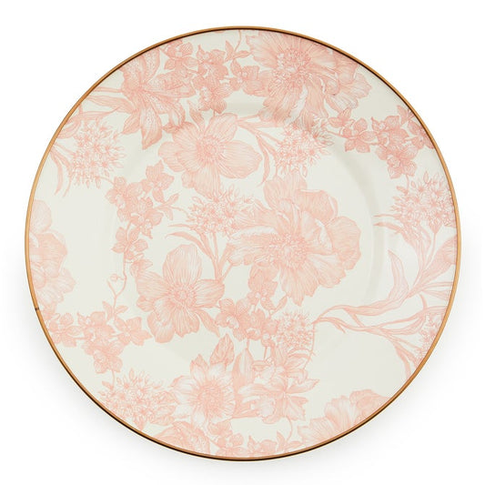 Rosy English Garden Enamel Dinnerware Dinner Plate