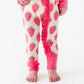 Kiki + Lulu You're My Jam Strawberry Convertible Footies with Ruffle