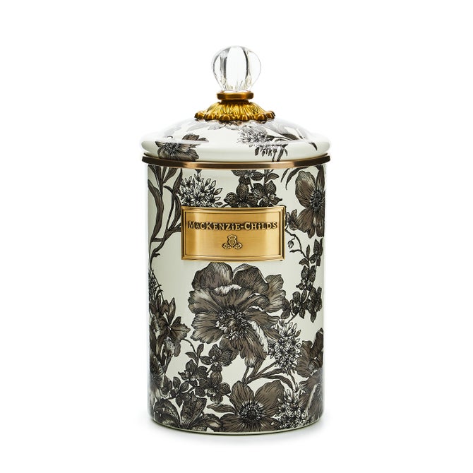 Sterling English Garden Enamel Canister