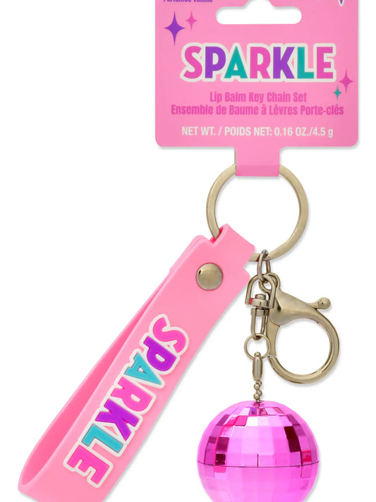 Sparkle Lip Balm Key Chain Set