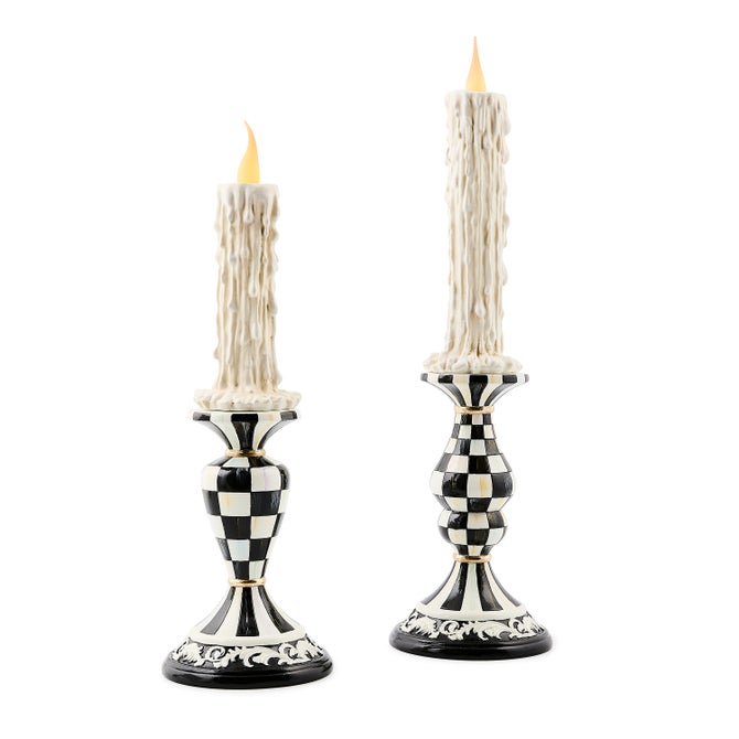 Haunted House Spooky Illuminated Candles, Set of 2