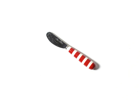Coton Colors Red Bengal Stripe Appetizer Spreader