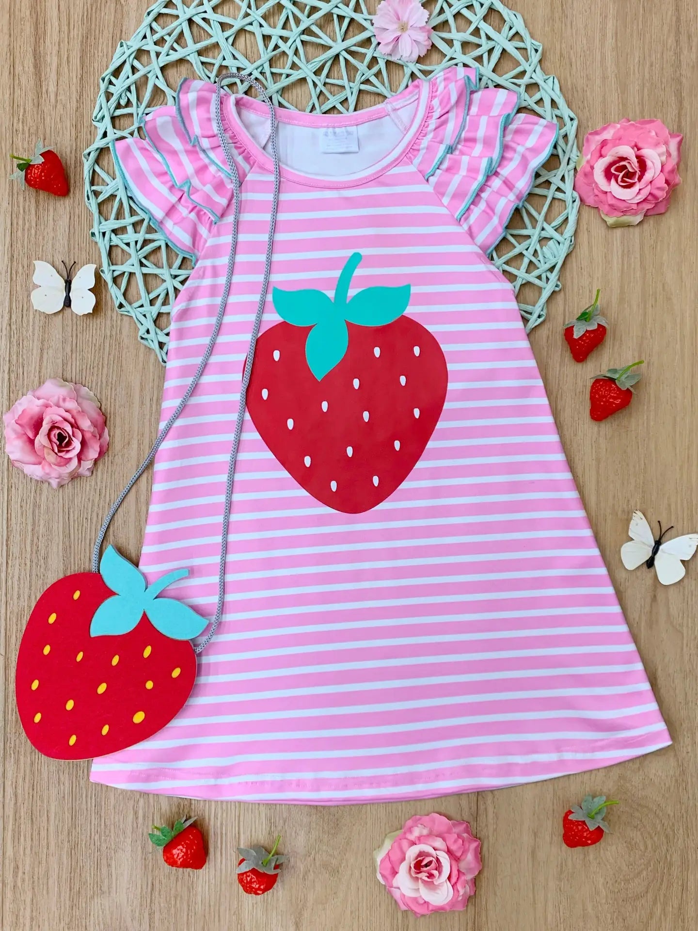 Couture Cutie Strawberry Dress and Purse Set