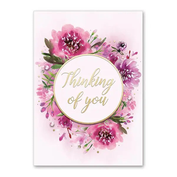 Greeting Card -Fuschia Floral Toy