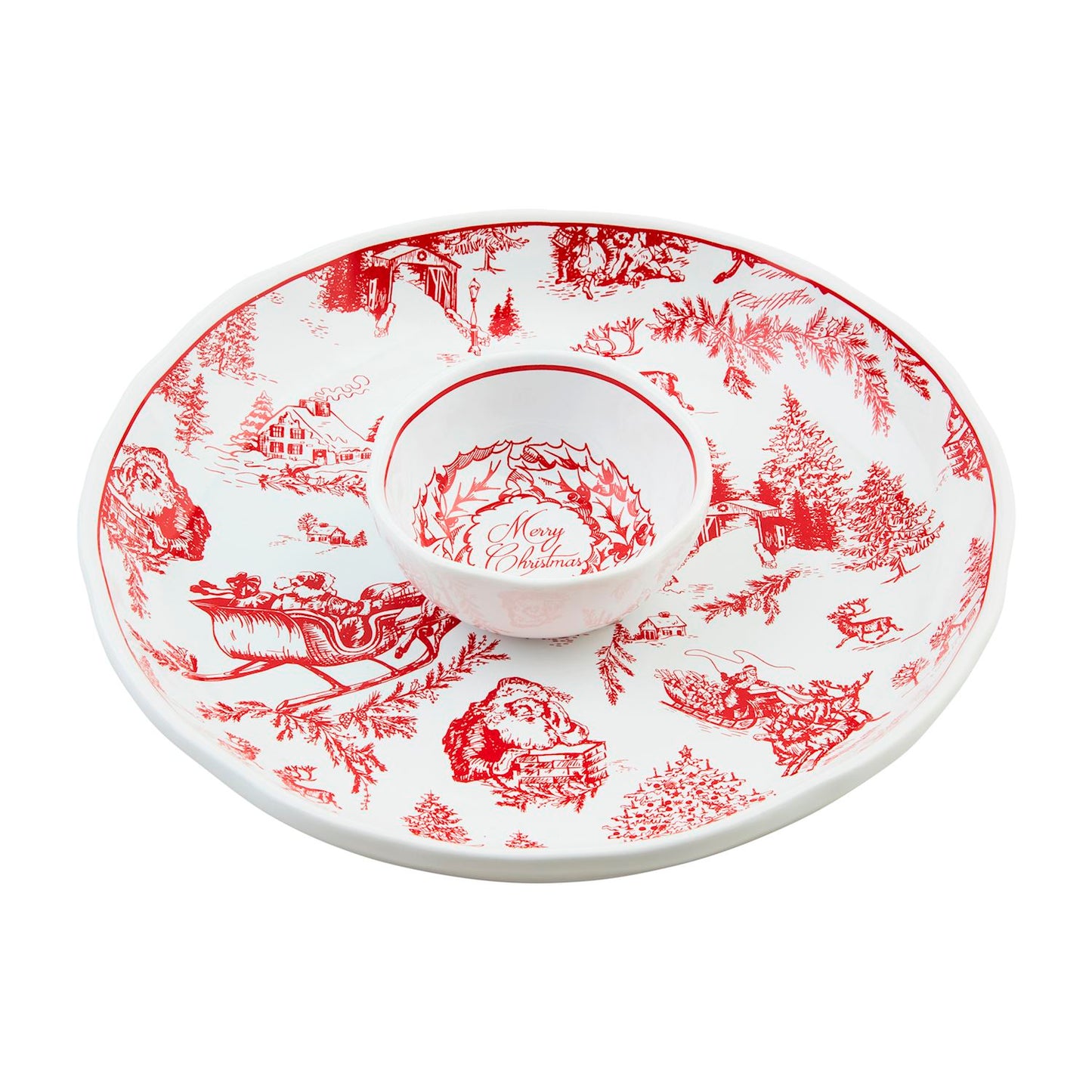Mudpie Toile Chip & Dip Set