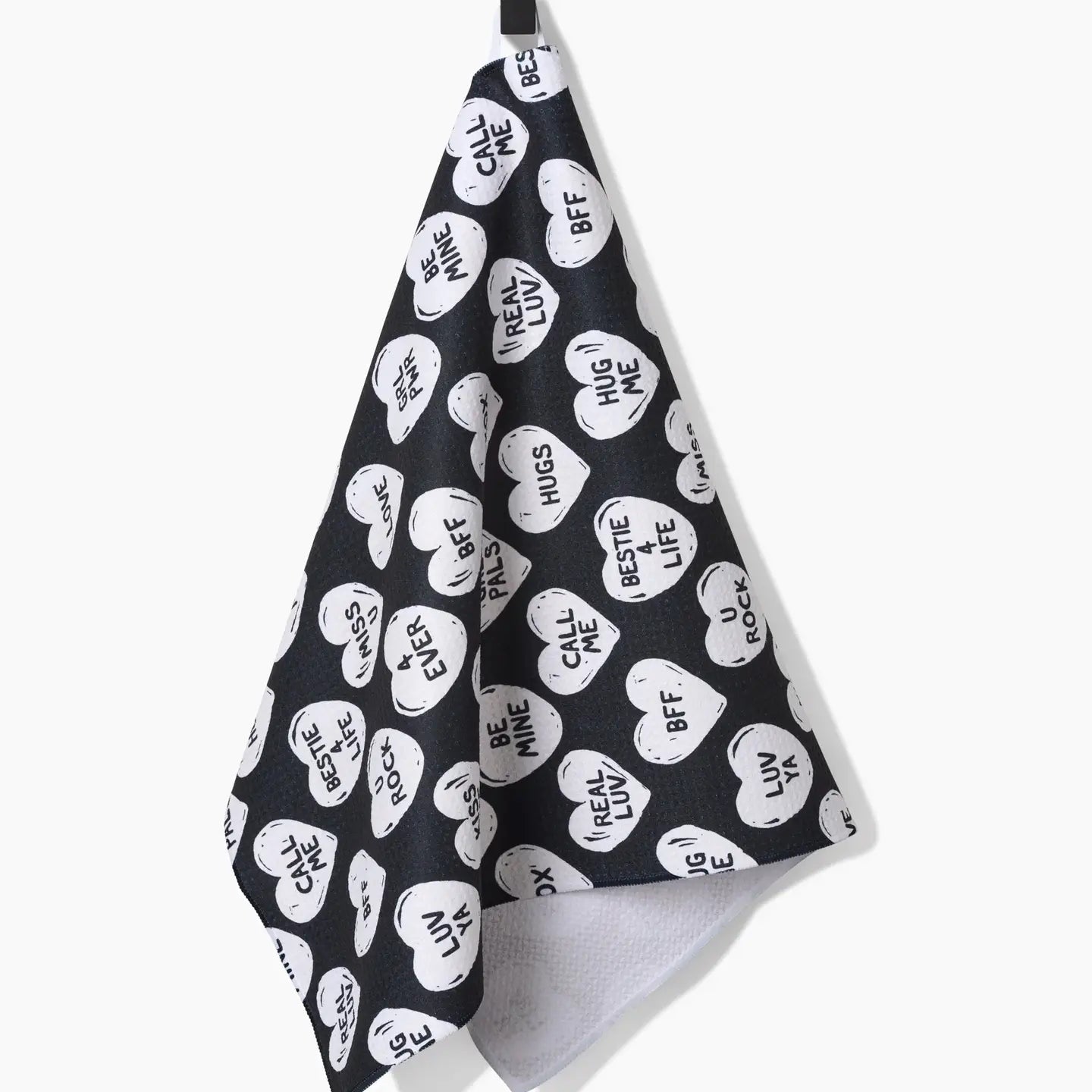 Geometry Bff Candy Hearts Tea Towel