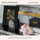 MACKENZIE-CHILDS Black Faux-Leather 5" X 7"