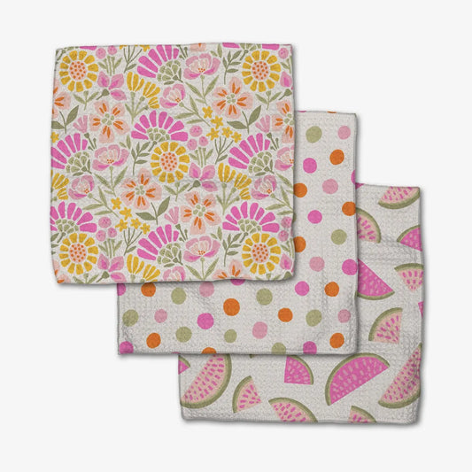 Geometry Neo Ray Dishcloth Set