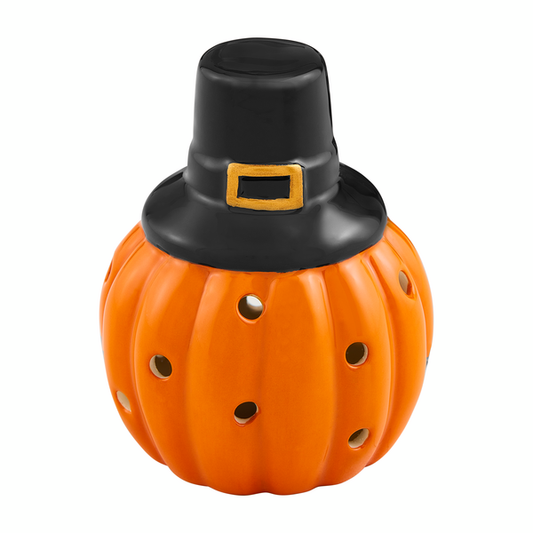 Mudpie Pumpkin Pilgrim Light-Up Sitter