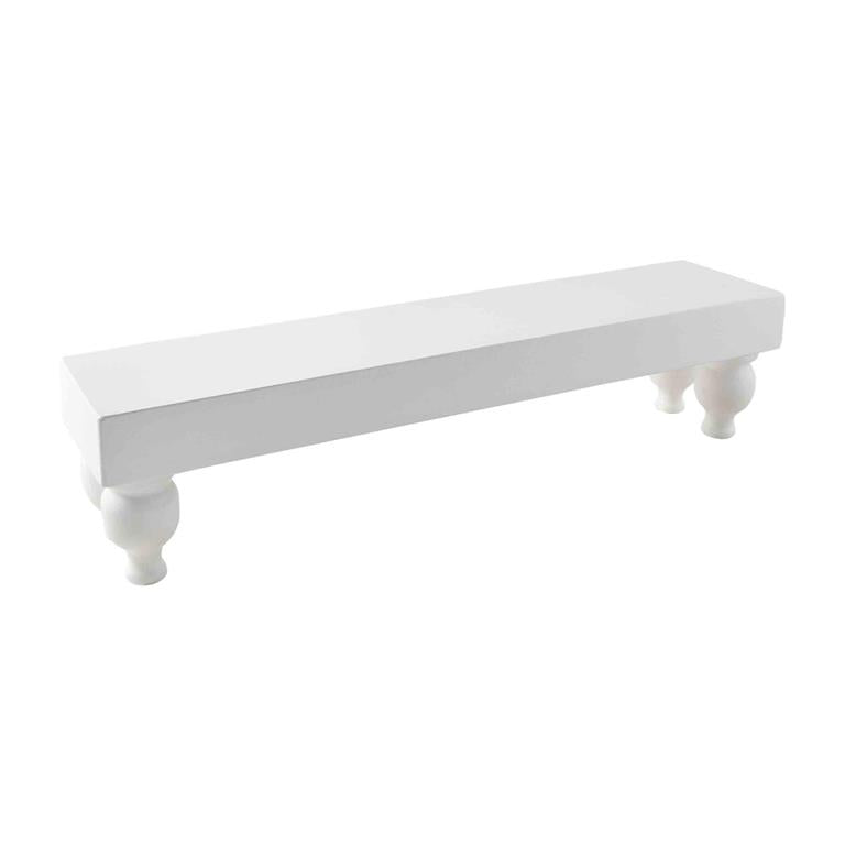 White Long Footed Wood Stand - 41320046