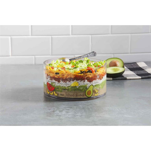 Glass 7 Layer Dip Bowl Set - 48500237