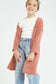 Open Front Popcorn Knit Cardigan